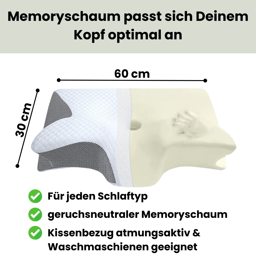 Dreamy - Orthopädisches Kopfkissen für erholsamen und gesunden Schlaf