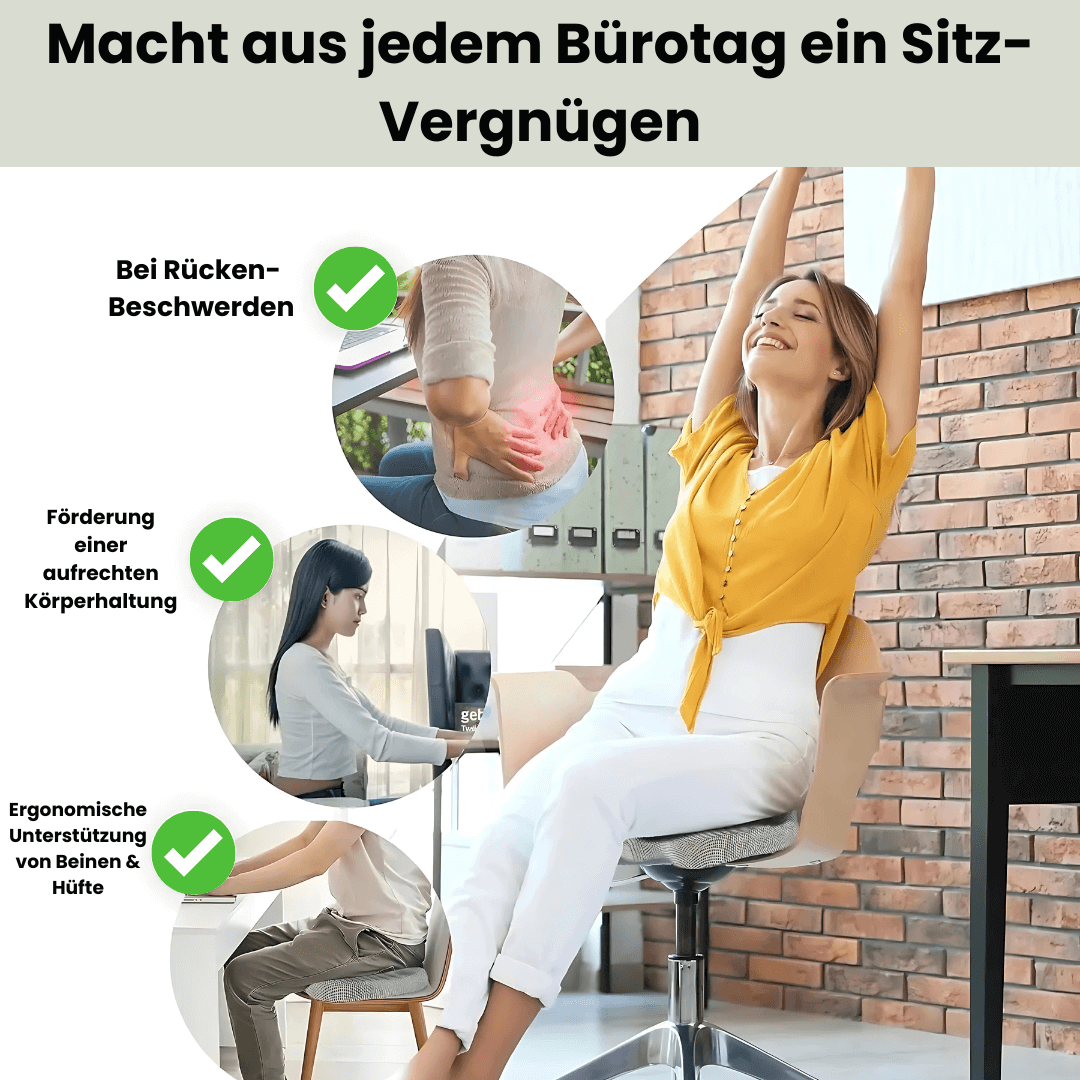 ComfySeat - Innovatives Sitzkissen vermeidet Rückenbeschwerden