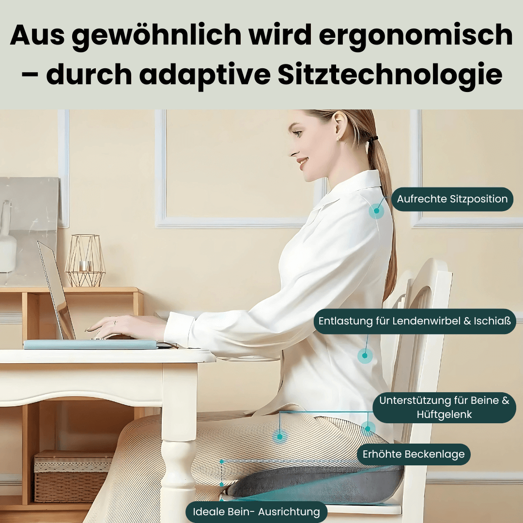 ComfySeat - Innovatives Sitzkissen vermeidet Rückenbeschwerden
